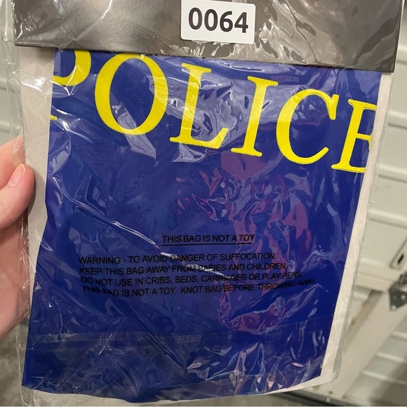 NEW Happy Halloween POLICE PET COSTUME fits CATS HAT & CAPE w/Adjustable Ties - Picture 3 of 4